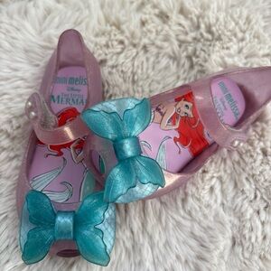Mini Melissa US Size 7 Little Mermaid Shoes